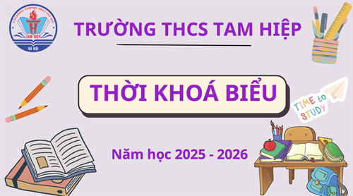 Thời khoá biểu số 5 sáng (Áp dụng từ 23/03/2026)